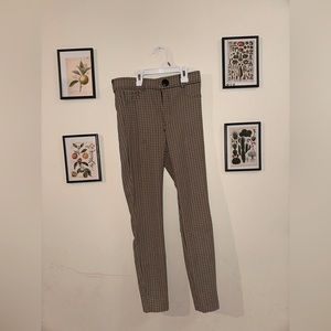 ZARA HOUNDSTOOTH PANTS SIZE 26 SMALL